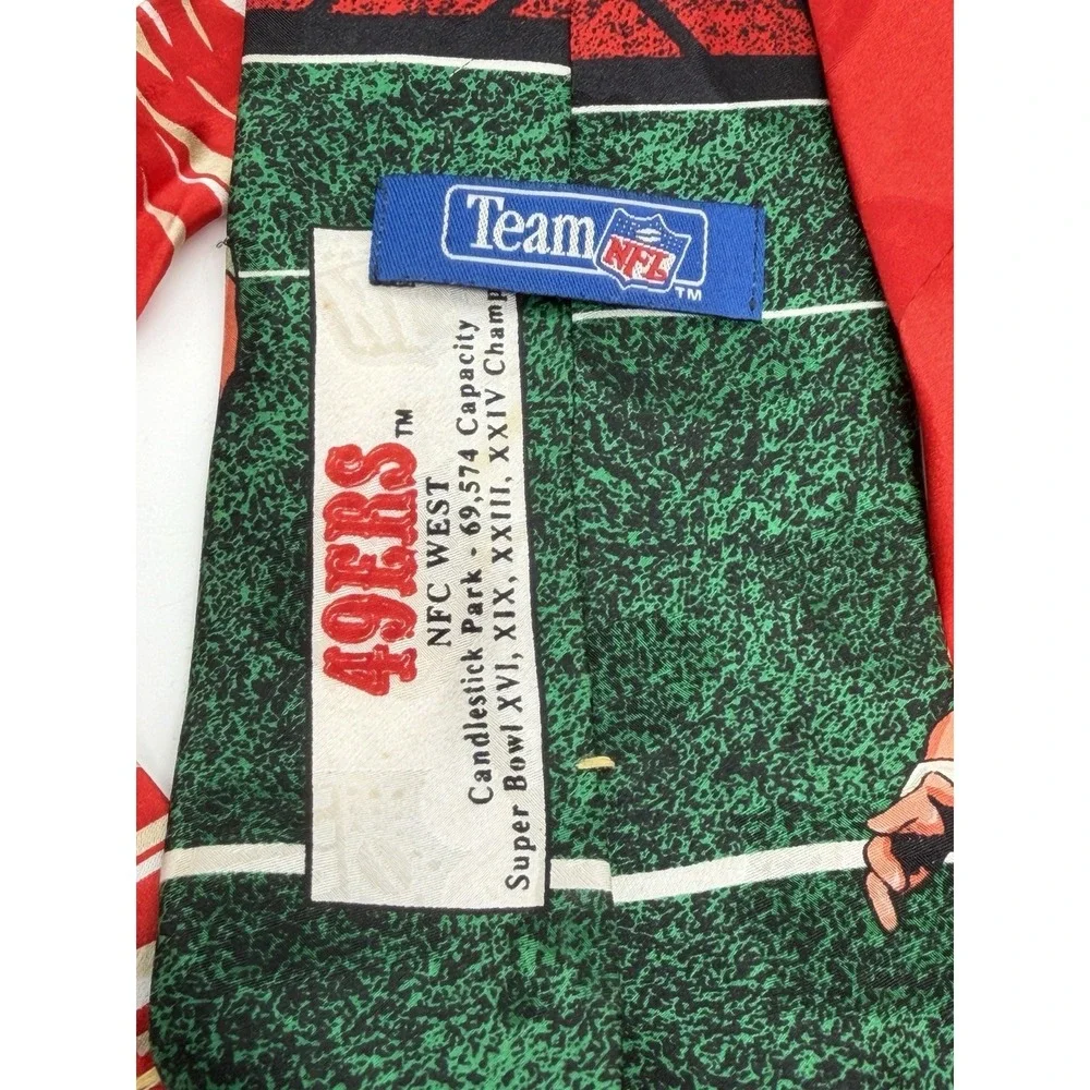 Vtg 90's San Francisco 49ers USA Made Silk Quarterback NFL Tie